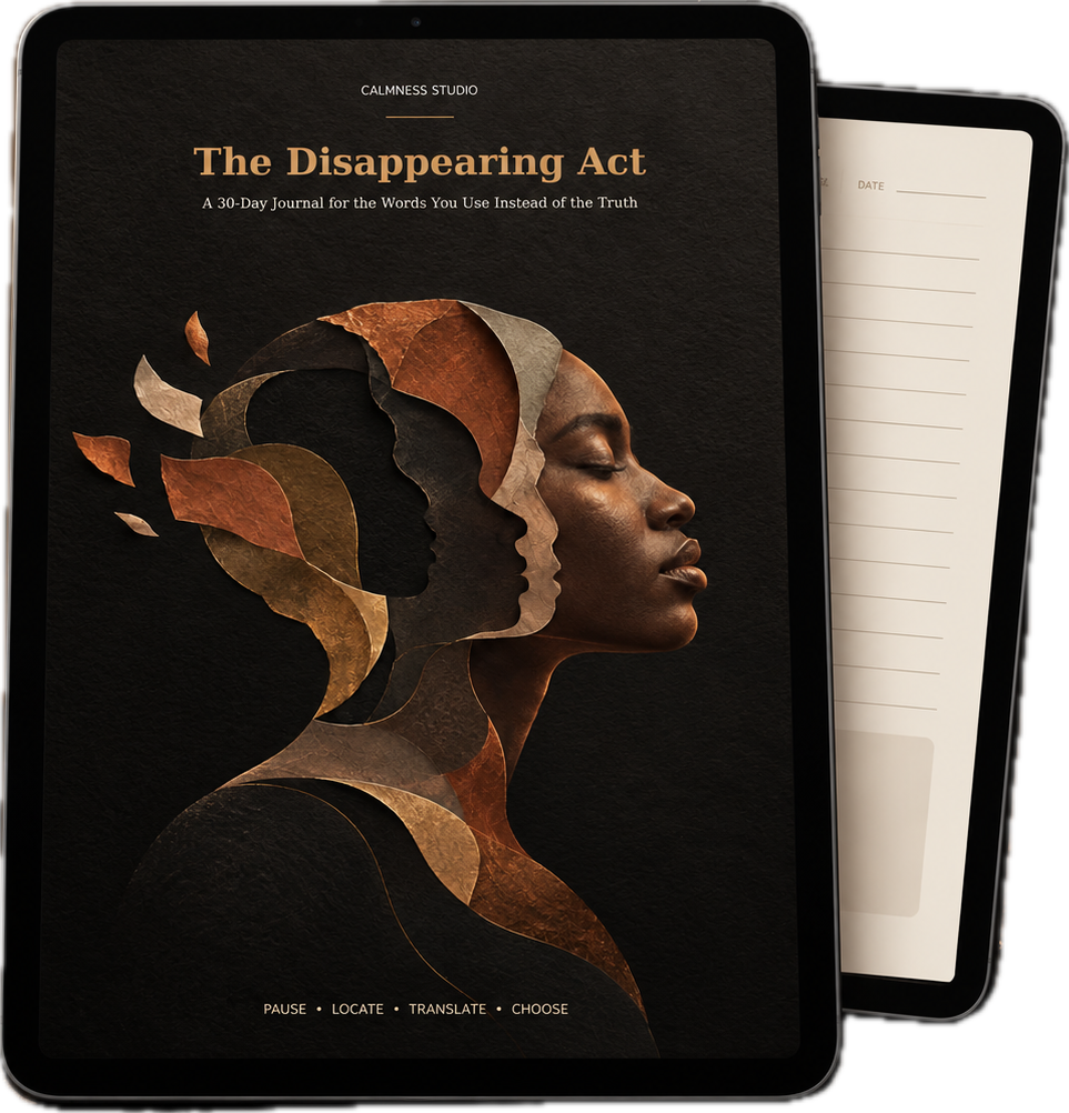 The Disappearing Act: A 30-Day Journal for the Words You Use Instead of the Truth