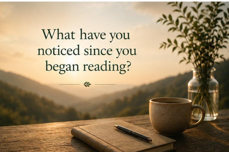 What have you noticed since you began reading – mindfulness prompt